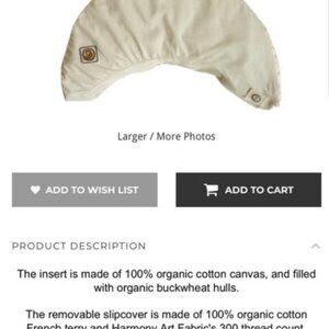 Nursing Pillow by Blessed Nest in Vanilla Bean